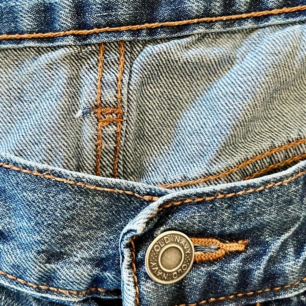 Old Navy Men's Straight Blue Jeans 34x34 Waist - Picture 3 of 3